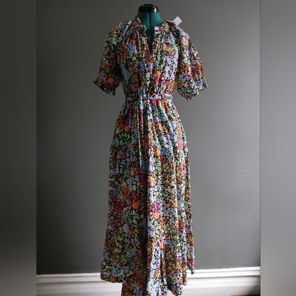 NWT MII Mona Floral Cotton Dress Size S